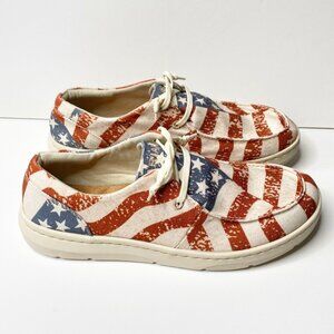 ARIAT Women's Hilo Loafer Distressed Flag Patriotic 9.5M